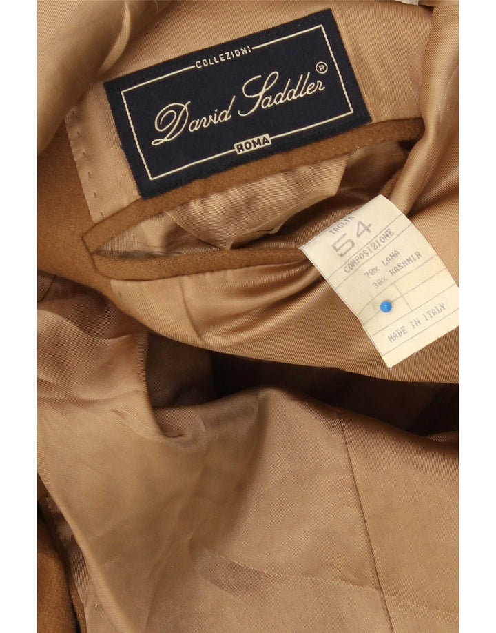 David Saddler Veste Blazer 2 Boutons Homme IT 54 2XL Laine Beige