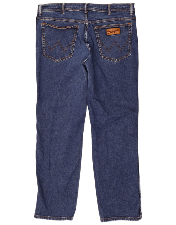 Wrangler Mens Texas Straight Jeans W40 L32 Blue Cotton