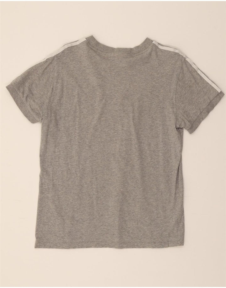 ADIDAS Womens T-Shirt Top UK 10 Small Grey Vintage Adidas and Second-Hand Adidas from Messina Hembry 