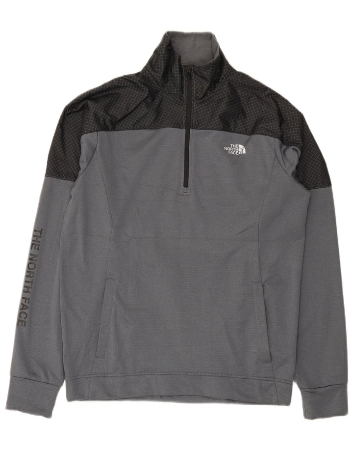 The North Face Mens Graphic Sweatshirt Jumper Small Grey Colourblock