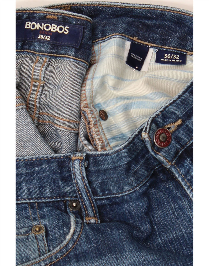 BONOBOS Mens Straight Jeans W36 L32 Blue Cotton Vintage BONOBOS and Second-Hand BONOBOS from Messina Hembry 
