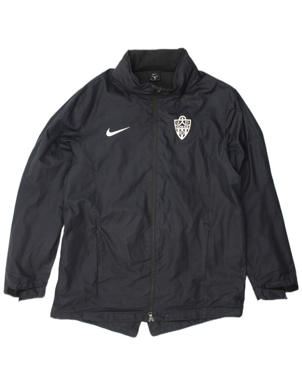 Giacca antipioggia con cappuccio da uomo Nike UK 42 XL poliestere grigio