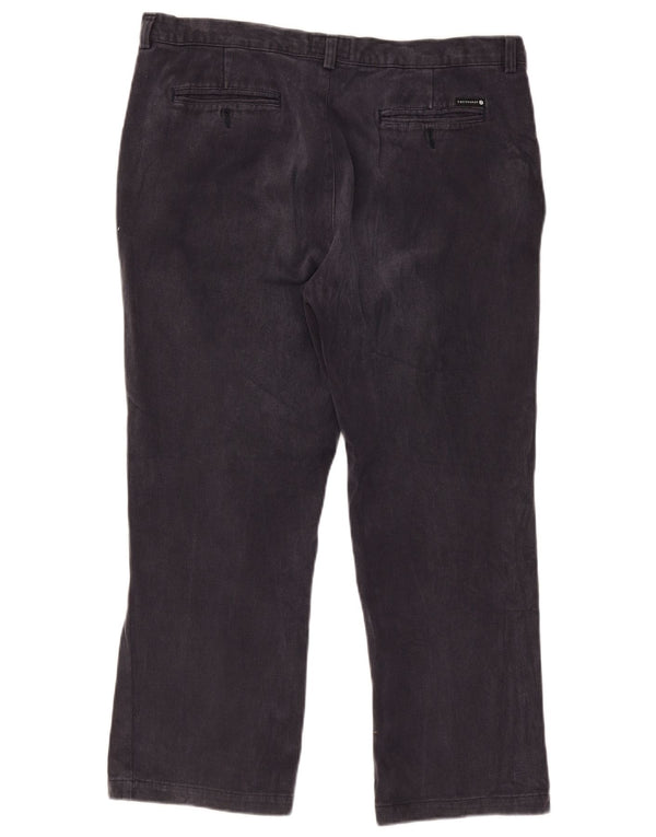 Pantaloni Chino Dritti Uomo Trussardi IT 56 3XL W46 L28 Blu Navy