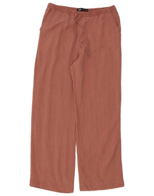 Женские широкие брюки Zara Medium W28 L30, розовые