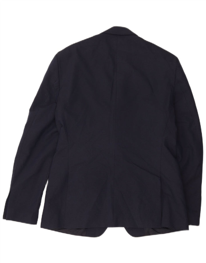 Zara Ανδρικό μπουφάν μπλέιζερ με 2 κουμπιά EU 54 XL Navy Blue Polyester