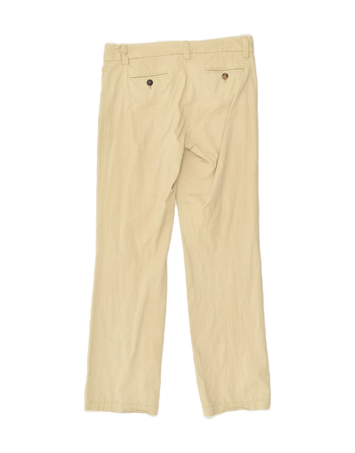 MASSIMO DUTTI Womens Straight Casual Trousers W28 L28  Beige Cotton | Vintage Massimo Dutti | Thrift | Second-Hand Massimo Dutti | Used Clothing | Messina Hembry 