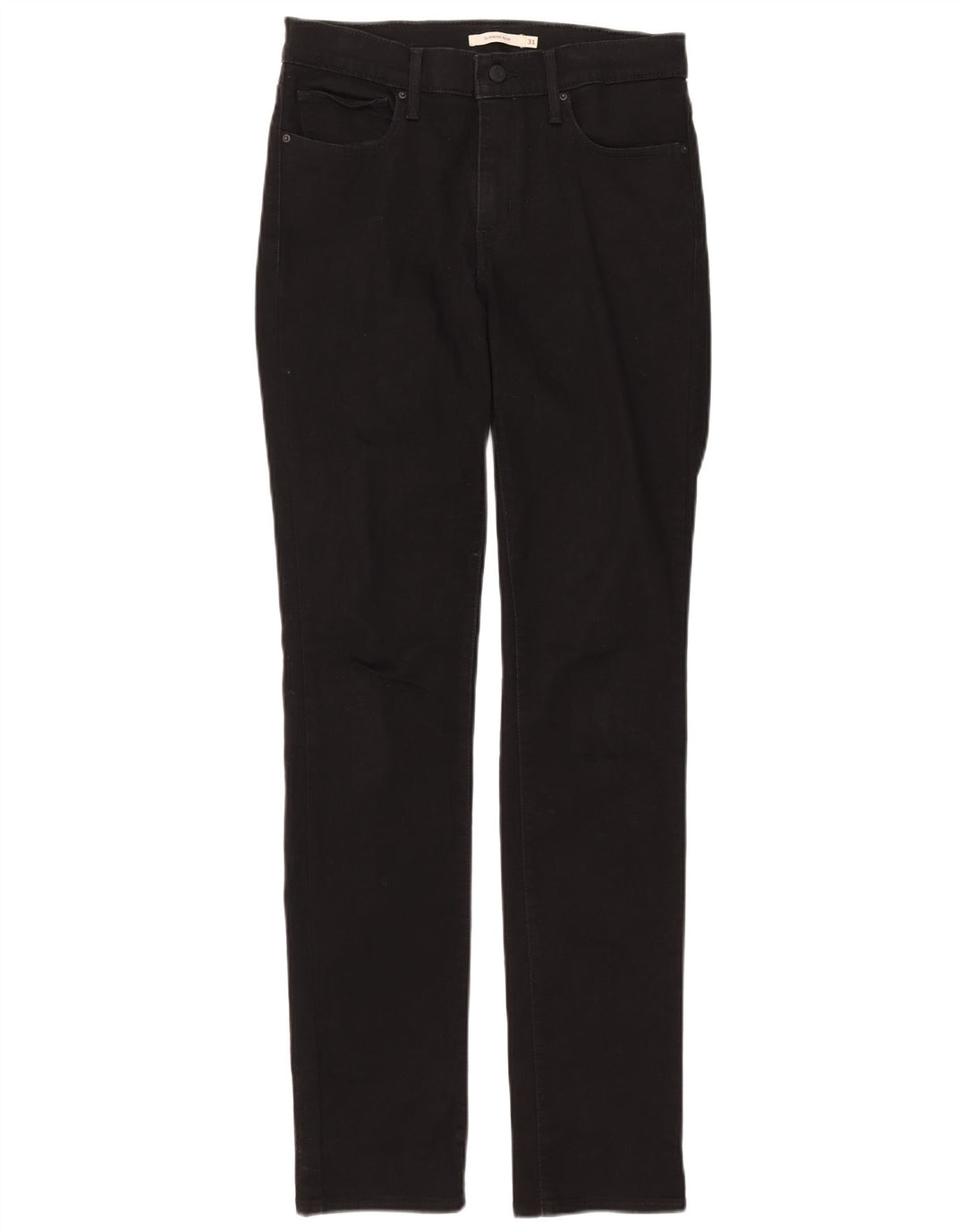 Levi's Womens Slimming Slim Jeans W31 L34 Black Cotton