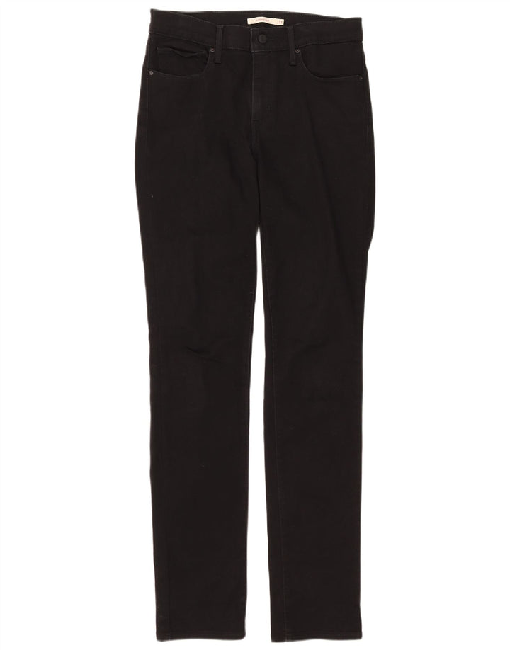 Levi's Womens Slimming Slim Jeans W31 L34 Black Cotton