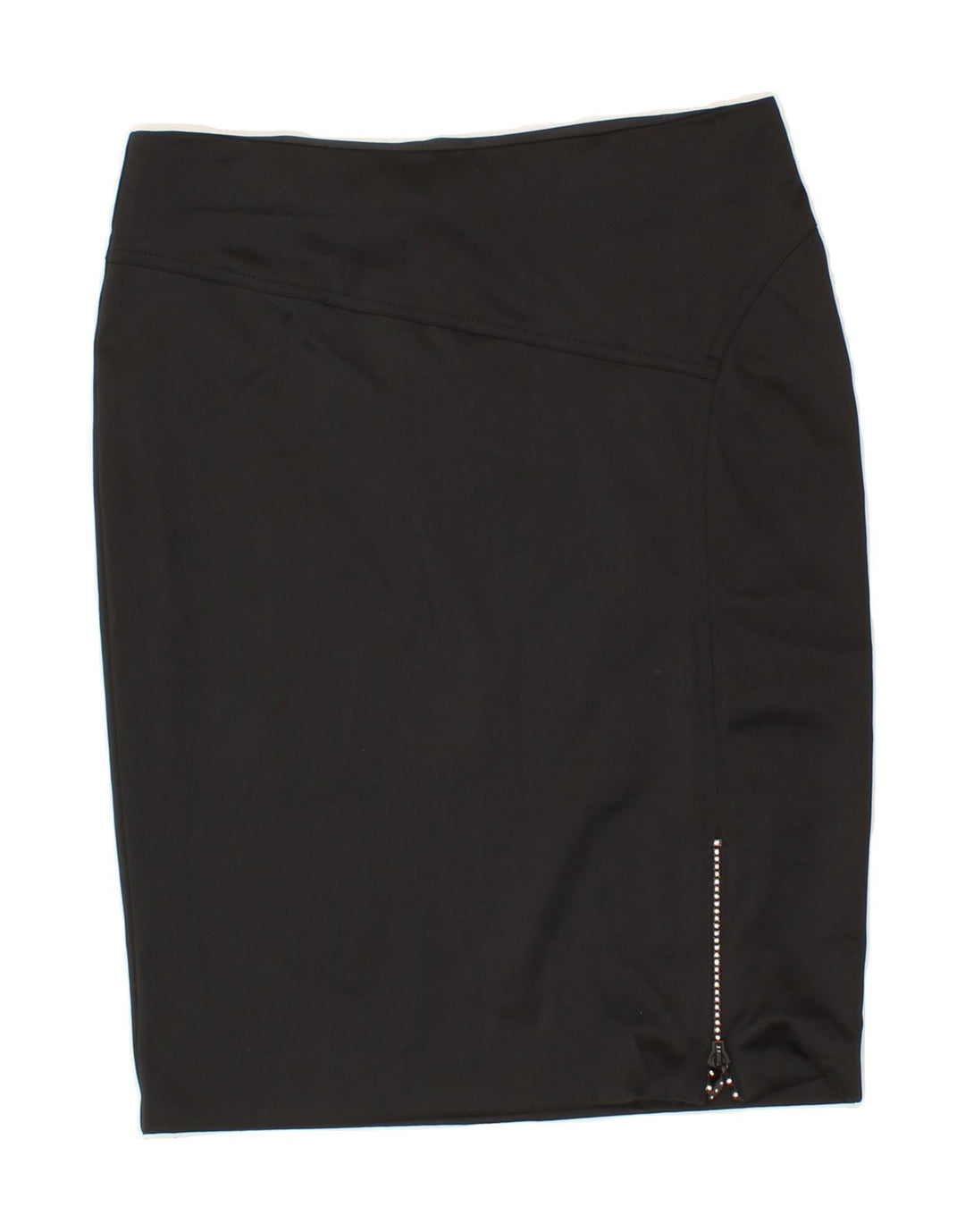 AIR WEAR Womens Pencil Skirt  US 8 Medium W30 Black Polyester Vintage Air Wear and Second-Hand Air Wear from Messina Hembry 