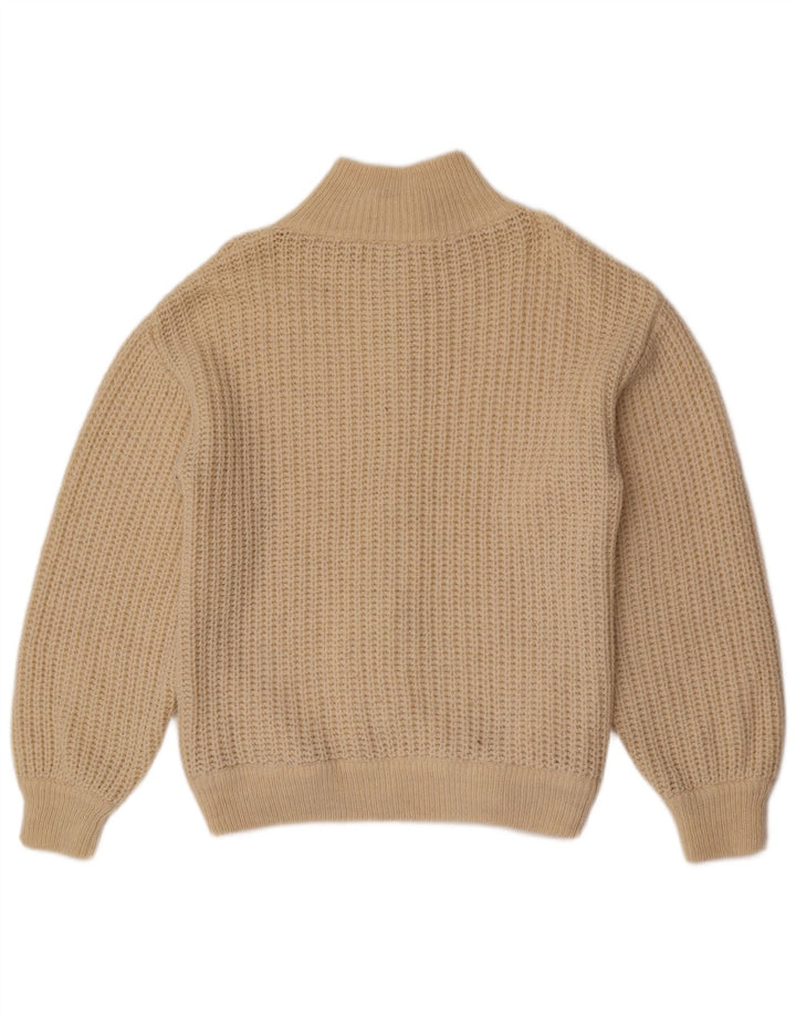 Vintage Mens Cardigan Sweater UK 38 Medium Beige