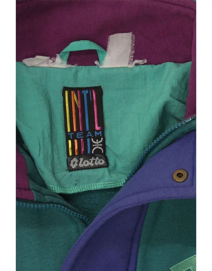 Lotto Mens Tracksuit Top Jacket XL Green Colourblock