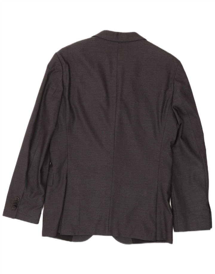 TRABALDO TOGNA Giacca Blazer 2 Bottoni Uomo IT 48 Grigio Medio Lana Vergine