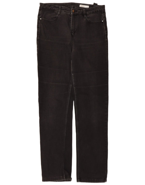 Jeans dritti da donna Marks & Spencer UK 14 Large W32 L31 Cotone nero