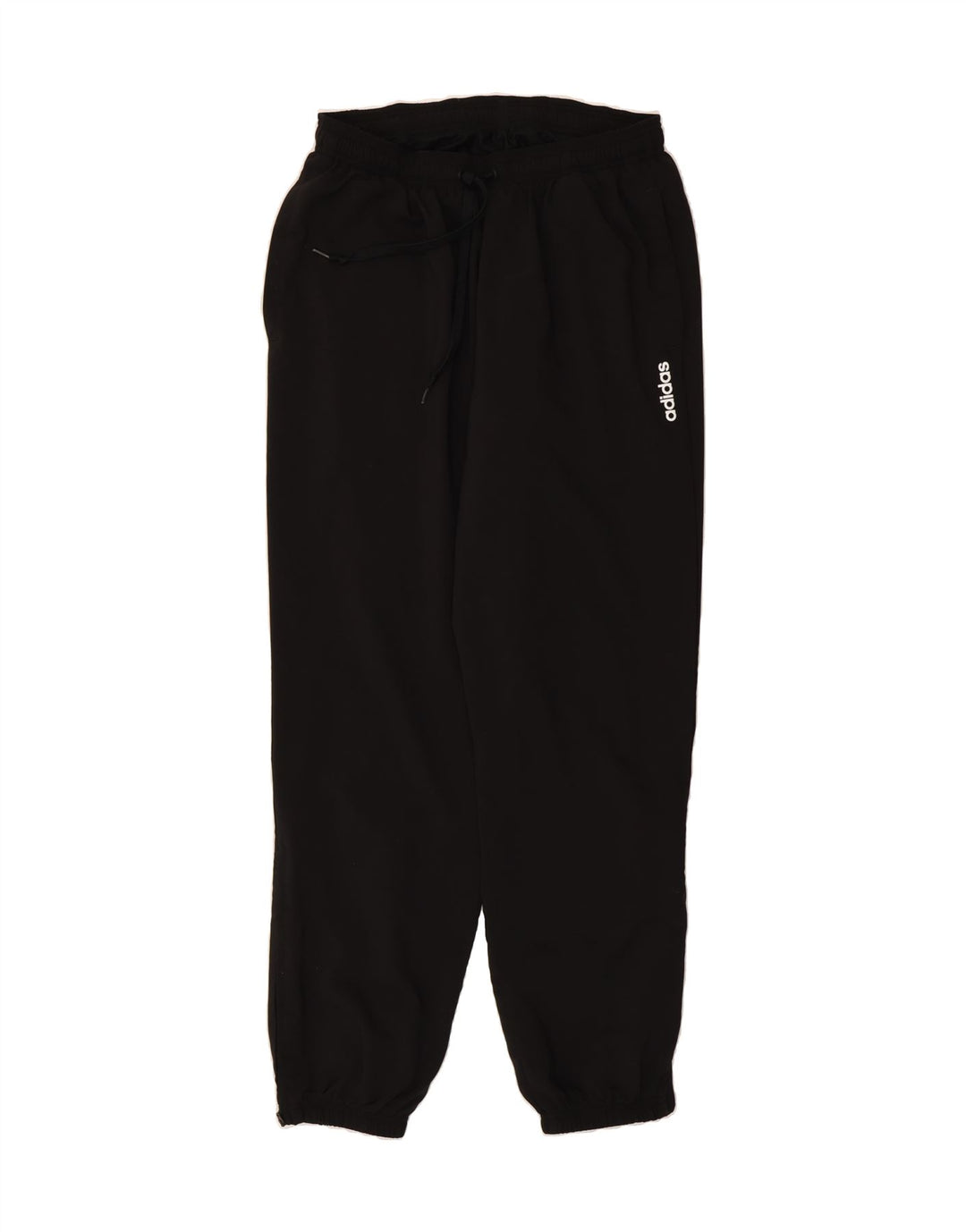 ADIDAS Womens Tracksuit Trousers Joggers Large  Black Polyester Vintage Adidas and Second-Hand Adidas from Messina Hembry 