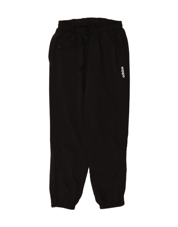 ADIDAS Womens Tracksuit Trousers Joggers Large  Black Polyester Vintage Adidas and Second-Hand Adidas from Messina Hembry 