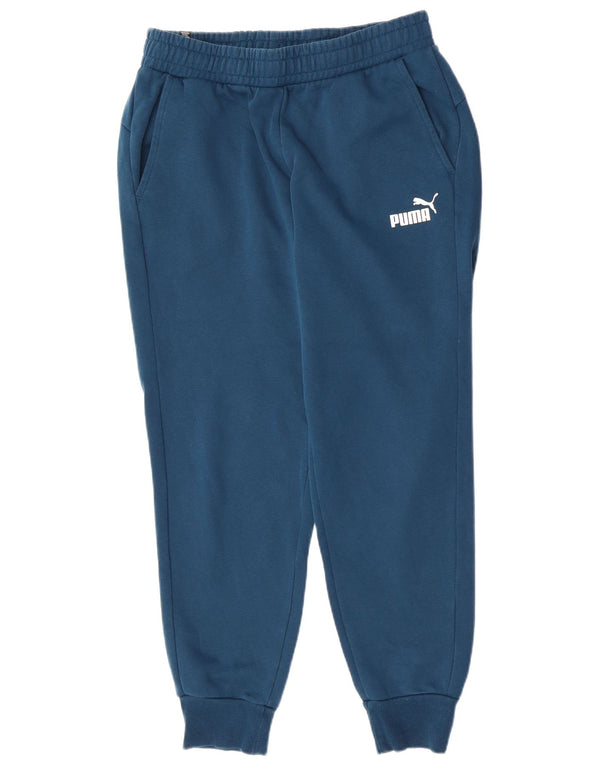 Puma Pantalon de survêtement pour homme en coton bleu Taille L