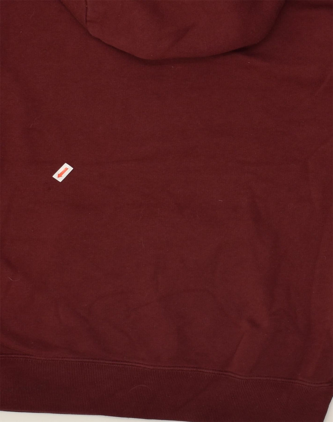 JACK WILLS Womens Loose Fit Graphic Hoodie Jumper UK 6 XS Maroon Cotton | Vintage Jack Wills | Thrift | Second-Hand Jack Wills | Used Clothing | Messina Hembry 