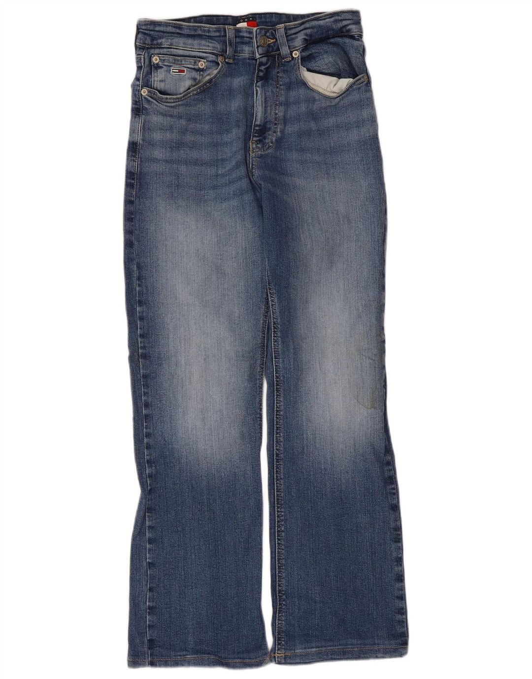 Tommy Hilfiger Womens Bootcut Jeans W28 L30 Blue Cotton
