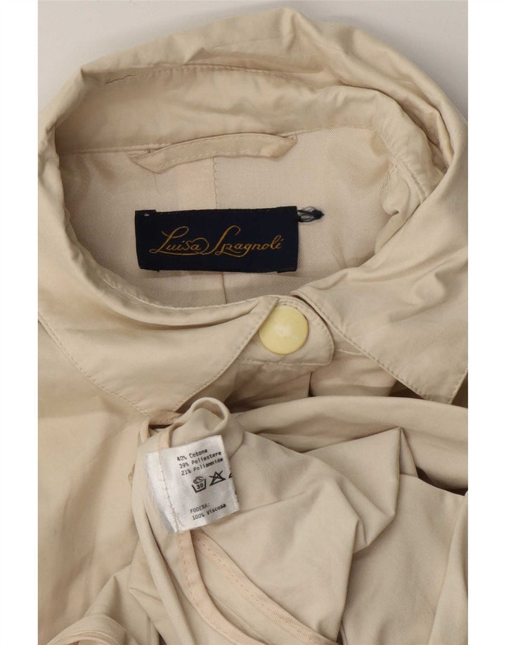 Giubbotto bomber da donna Luisa Spagnoli UK 14 Cotone beige medio