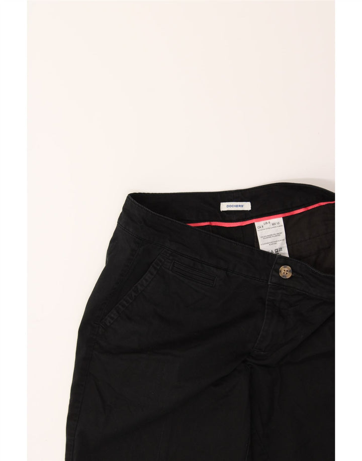 DOCKERS Womens Bermuda Chino Shorts US 8 Medium W30 Blue Cotton Vintage Dockers and Second-Hand Dockers from Messina Hembry 
