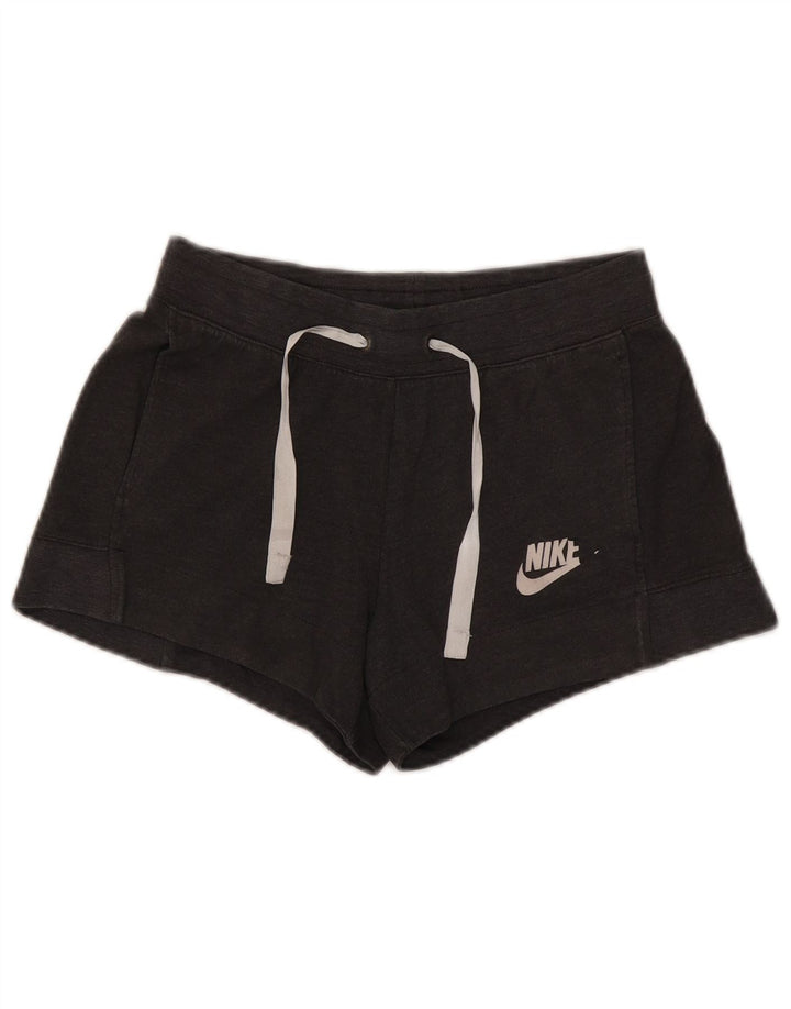 Nike Damen Sportshorts UK 10 Small Grau Polyester
