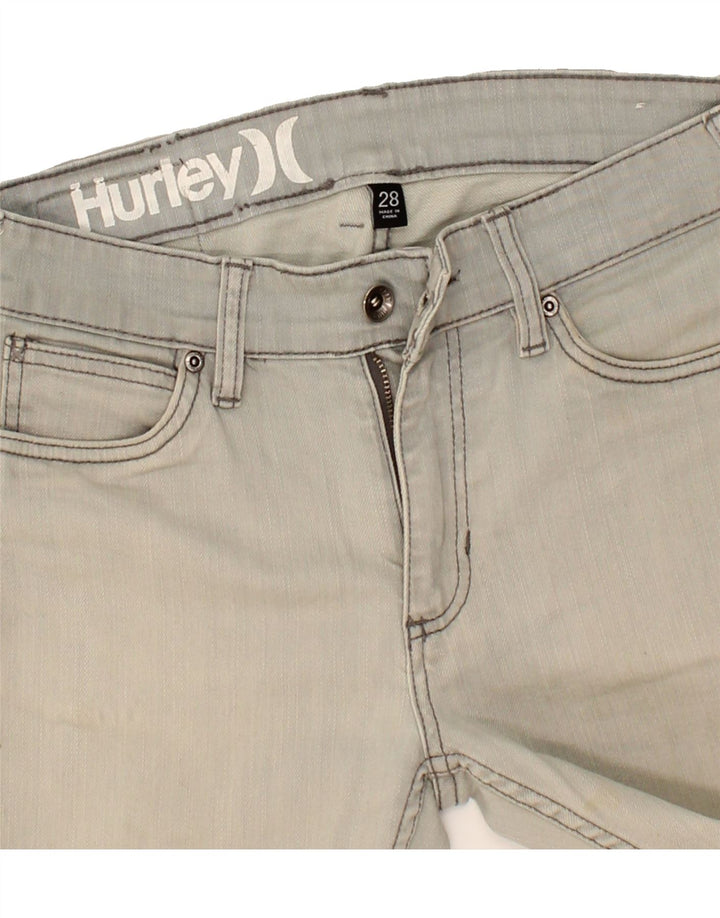 HURLEY Womens Slim Jeans W28 L32 Grey Cotton Vintage Hurley and Second-Hand Hurley from Messina Hembry 