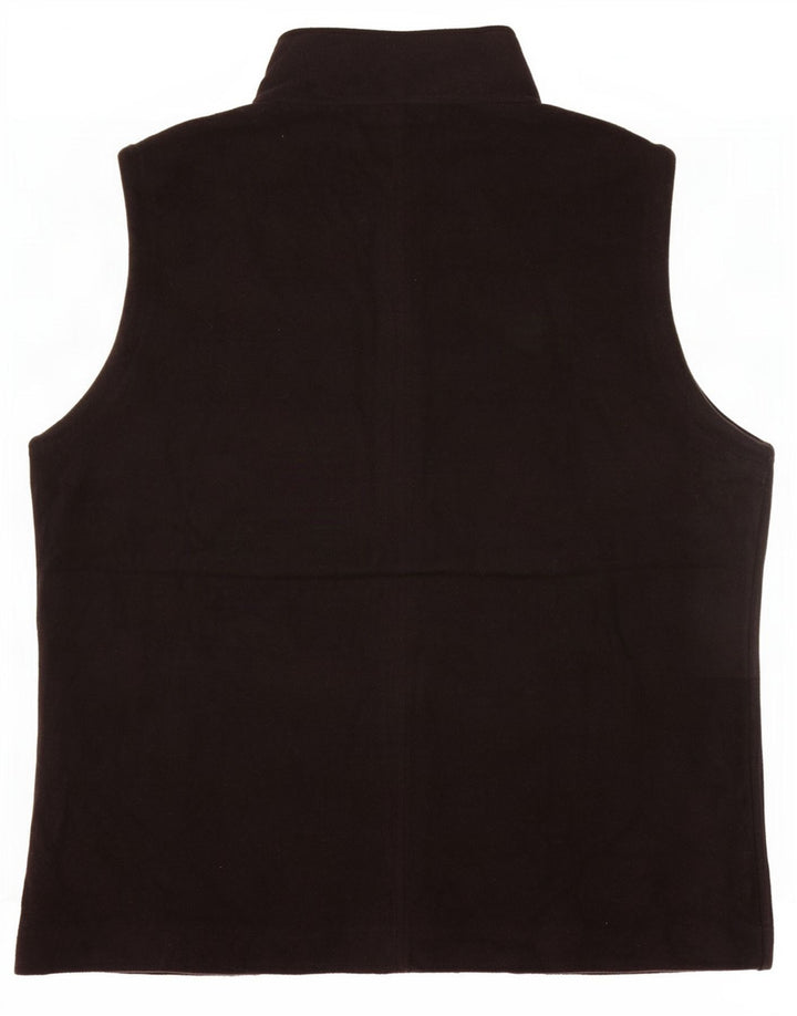 Trigema Womens Fleece Gilet UK 14 Médio Preto Poliéster