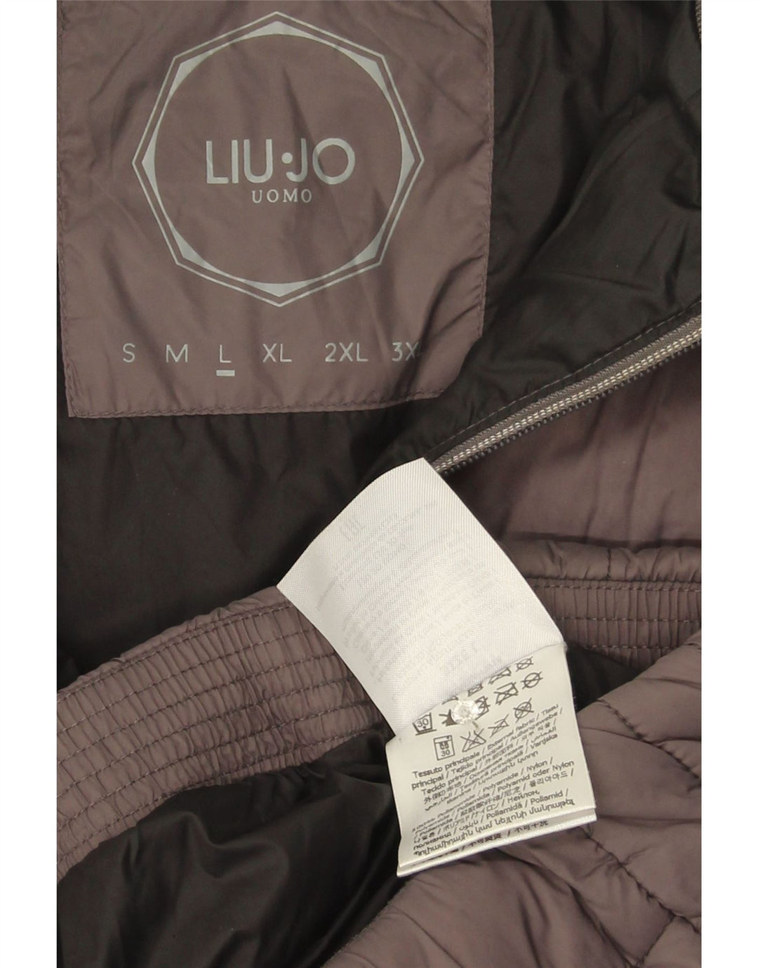 Liu Jo Mens Padded Jacket UK 40 Large Grey Polyamide