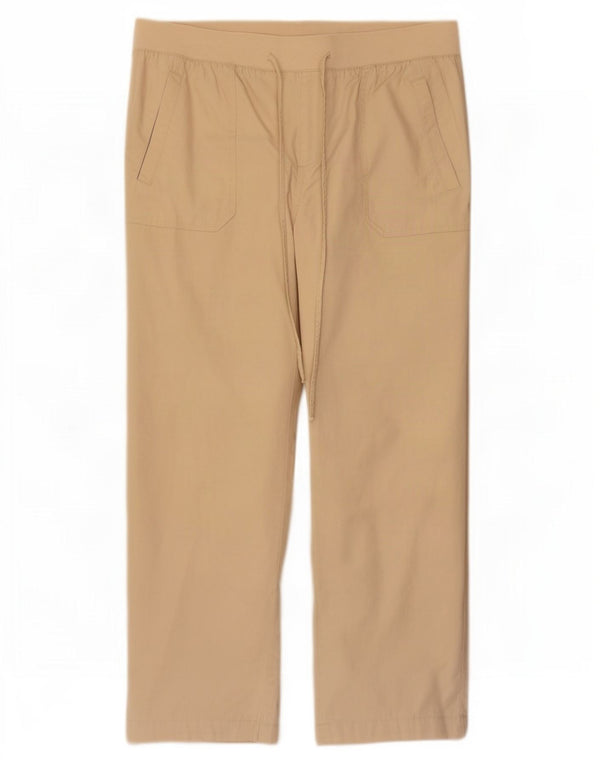 Marks & Spencer Damen-Hose, normal, UK 16, Größe L, W34, L28, Beige, Baumwolle