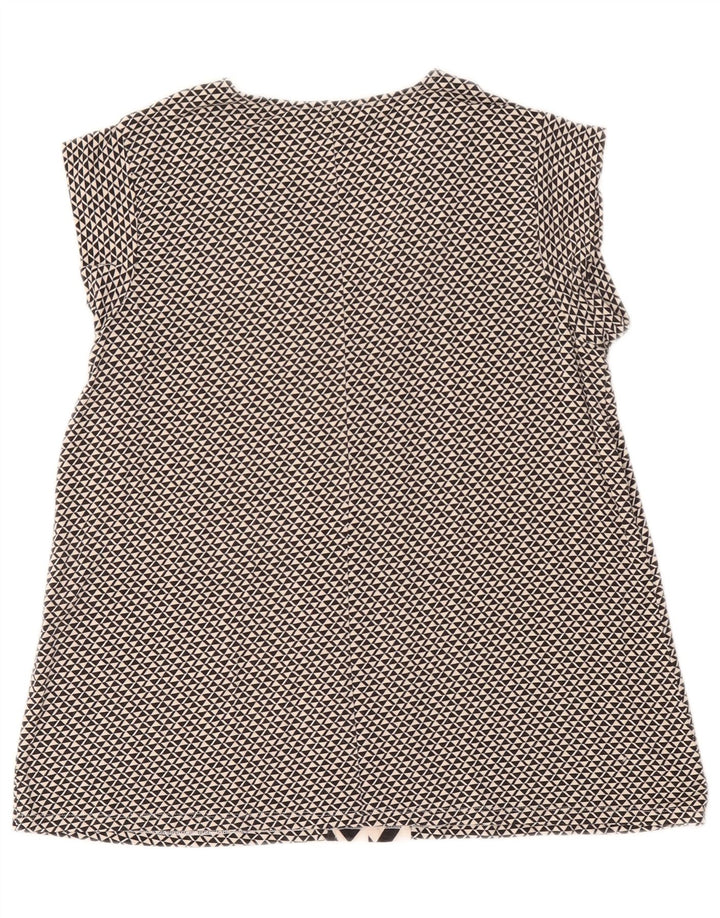 Max Mara Womens Weekend Blouse Top UK 14 Large Black Geometric