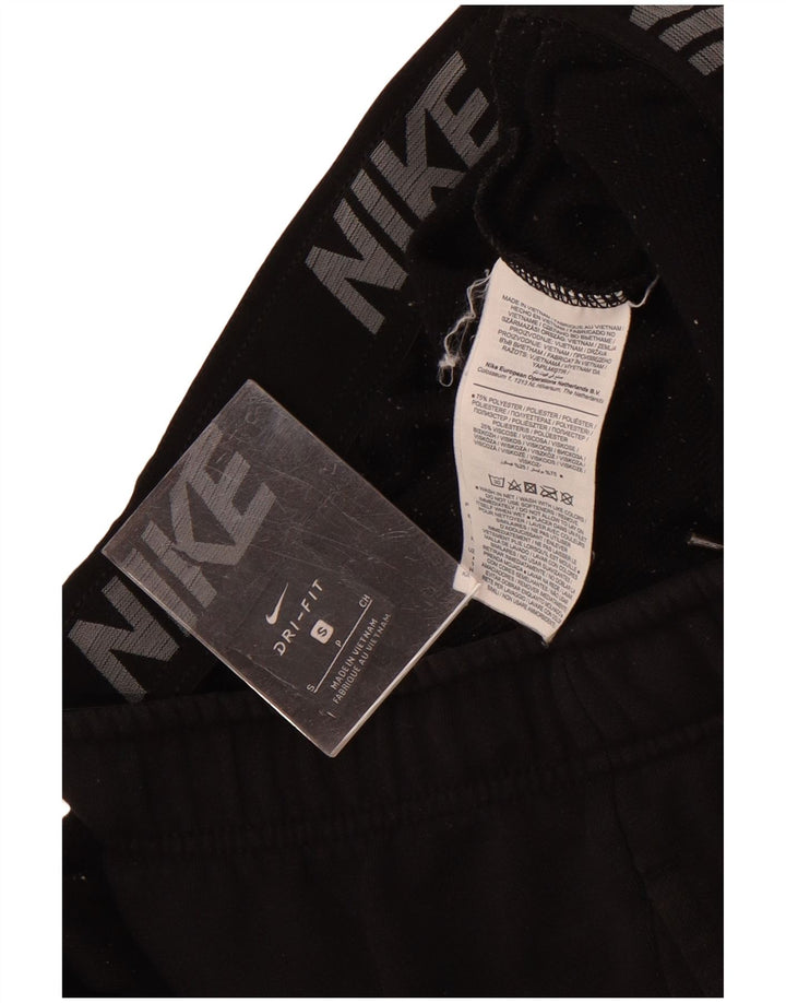 Nike Mens Dri Fit Tracksuit Trousers Joggers Small Black Polyester