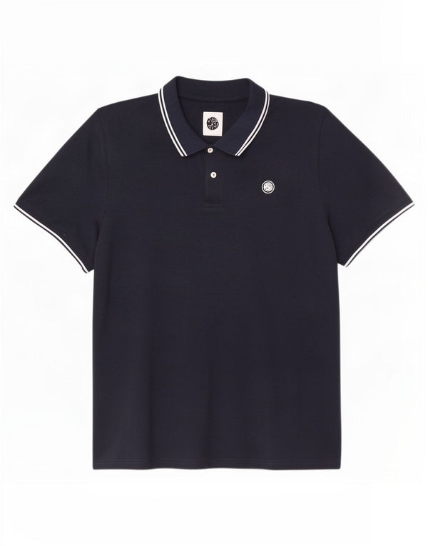 Polo para hombre Pretty Green 2XL Poliéster a rayas azul marino