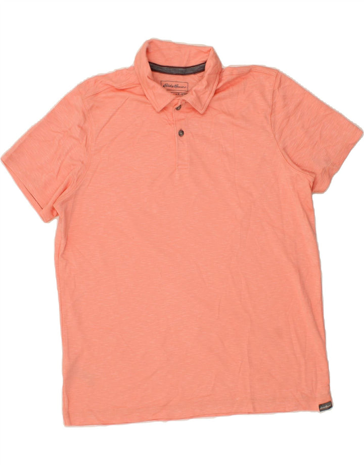 EDDIE BAUER Mens Polo Shirt XL Pink Modal Vintage Eddie Bauer and Second-Hand Eddie Bauer from Messina Hembry 