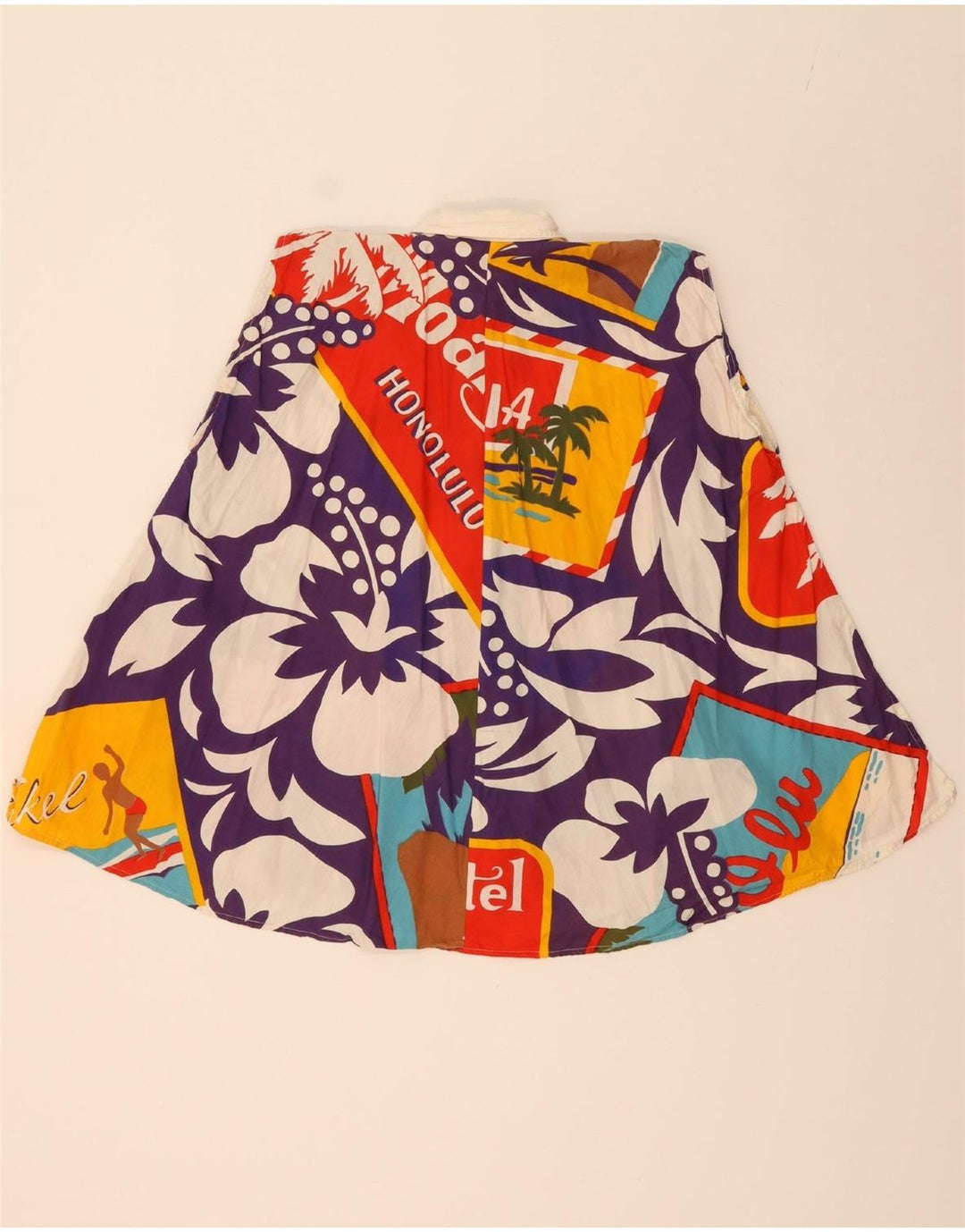 VINTAGE Womens Honolulu Shirt Blouse IT 42 Medium Multicoloured Floral Vintage Vintage and Second-Hand Vintage from Messina Hembry 