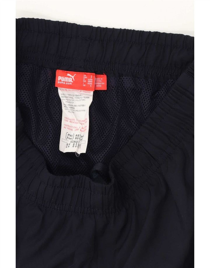 Puma Short de sport homme petit bleu marine polyester