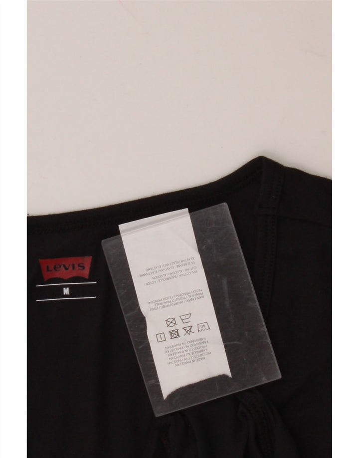 LEVI'S Mens T-Shirt Top Medium Black Cotton