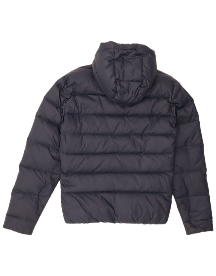 Replay Mens Hooded Padded Jacket UK 38 Medium Navy Blue