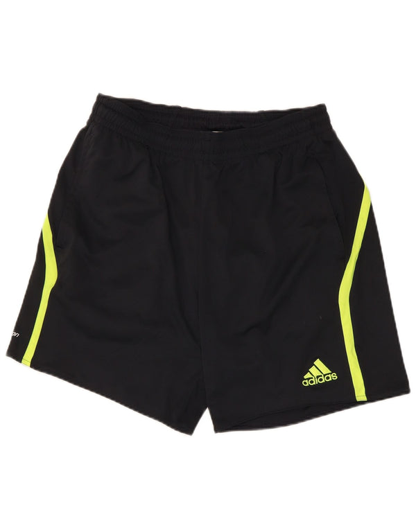 Pantaloncini sportivi Adidas Climacool da uomo, poliestere color block medio nero