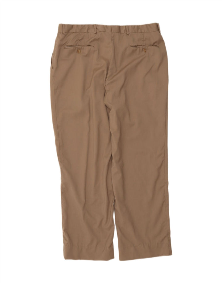 IZOD Mens Pegged Suit Trousers W36 L29 Brown Vintage Izod and Second-Hand Izod from Messina Hembry 