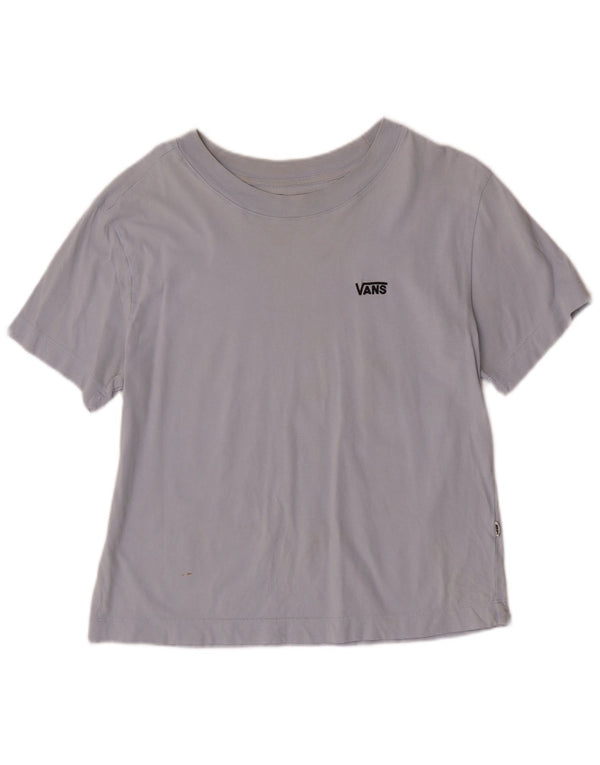 Vans Dame Kortærmet Regular Graphic T-Shirt Top UK 14 Large Blue