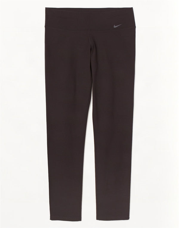 Nike Ženske Dri Fit Capri Leggings UK 14 Veliki crni poliester