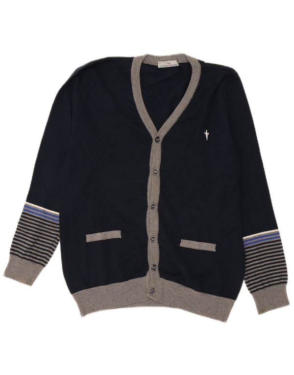 Cesare Paciotti 4US Boys Cardigan πουλόβερ 15-16 ετών Navy Blue ριγέ
