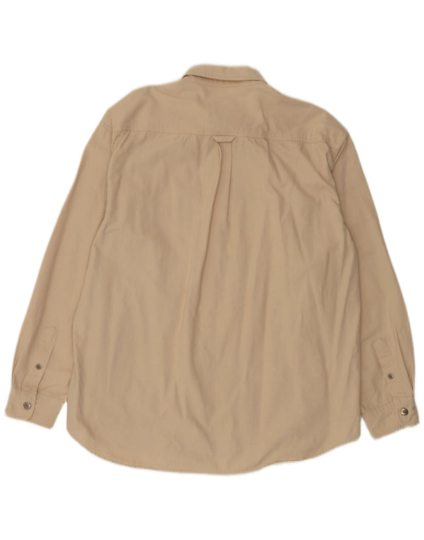 Camicia da uomo Musto 2XL in cotone beige