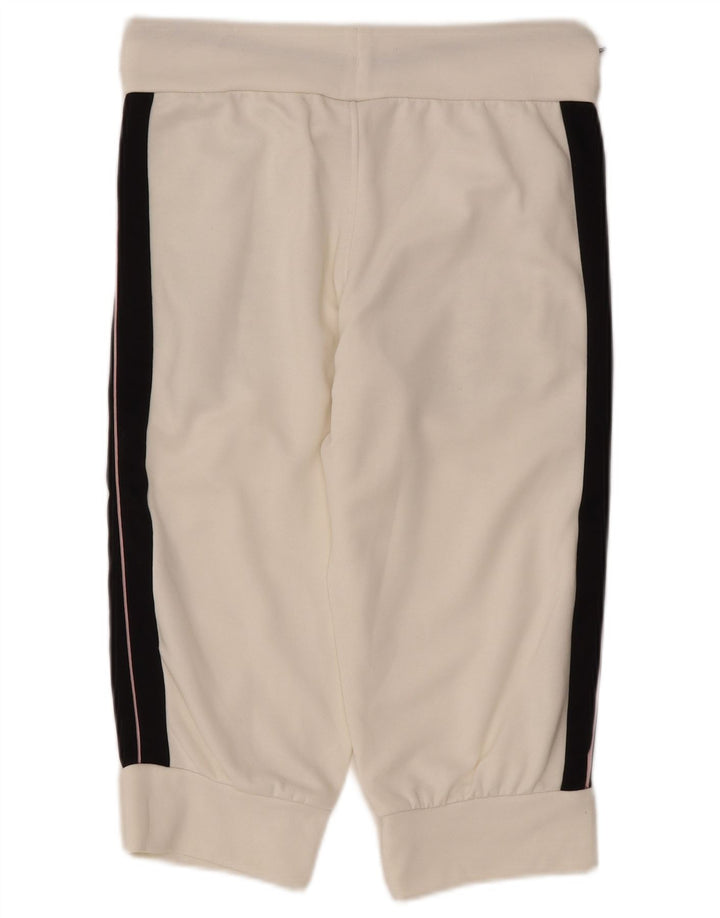 PUMA Womens Bermuda Sport Shorts UK 10 Small  White Colourblock Polyester
