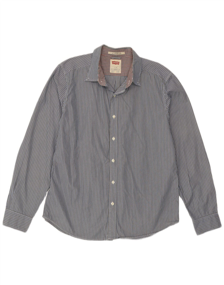 Camicia Levi's da uomo dalla vestibilità standard, a righe blu grandi