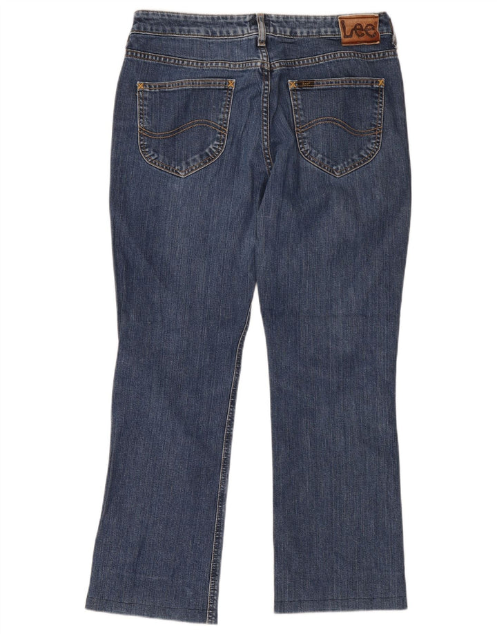Lee Mens Bootcut Jeans W33 L33 Blue Cotton