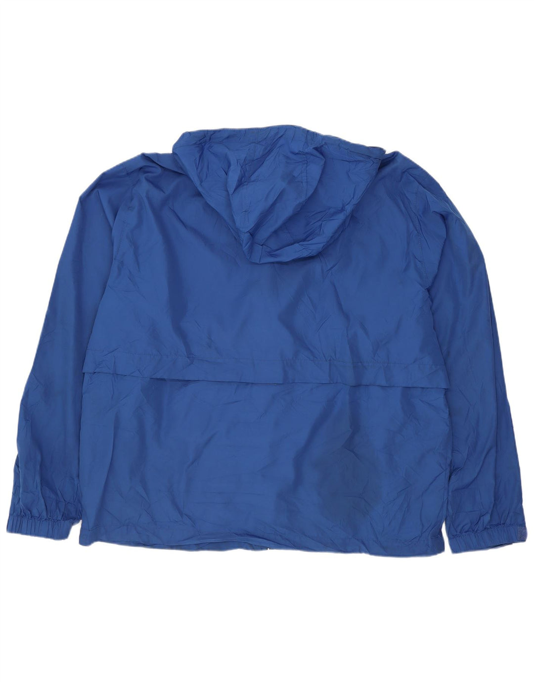Eddie Bauer Veste de pluie à capuche pour homme UK 38 Bleu moyen Polyester