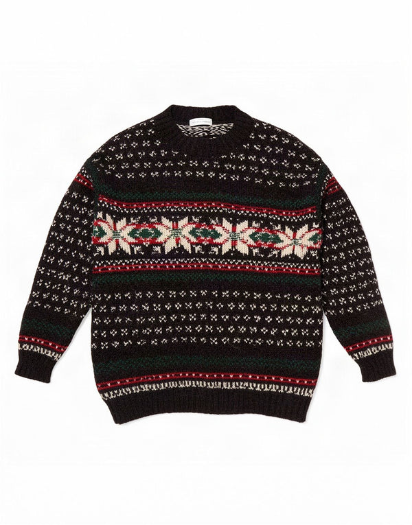 Marks & Spencer Męski sweter St. Michael z okrągłym dekoltem XL, czarny