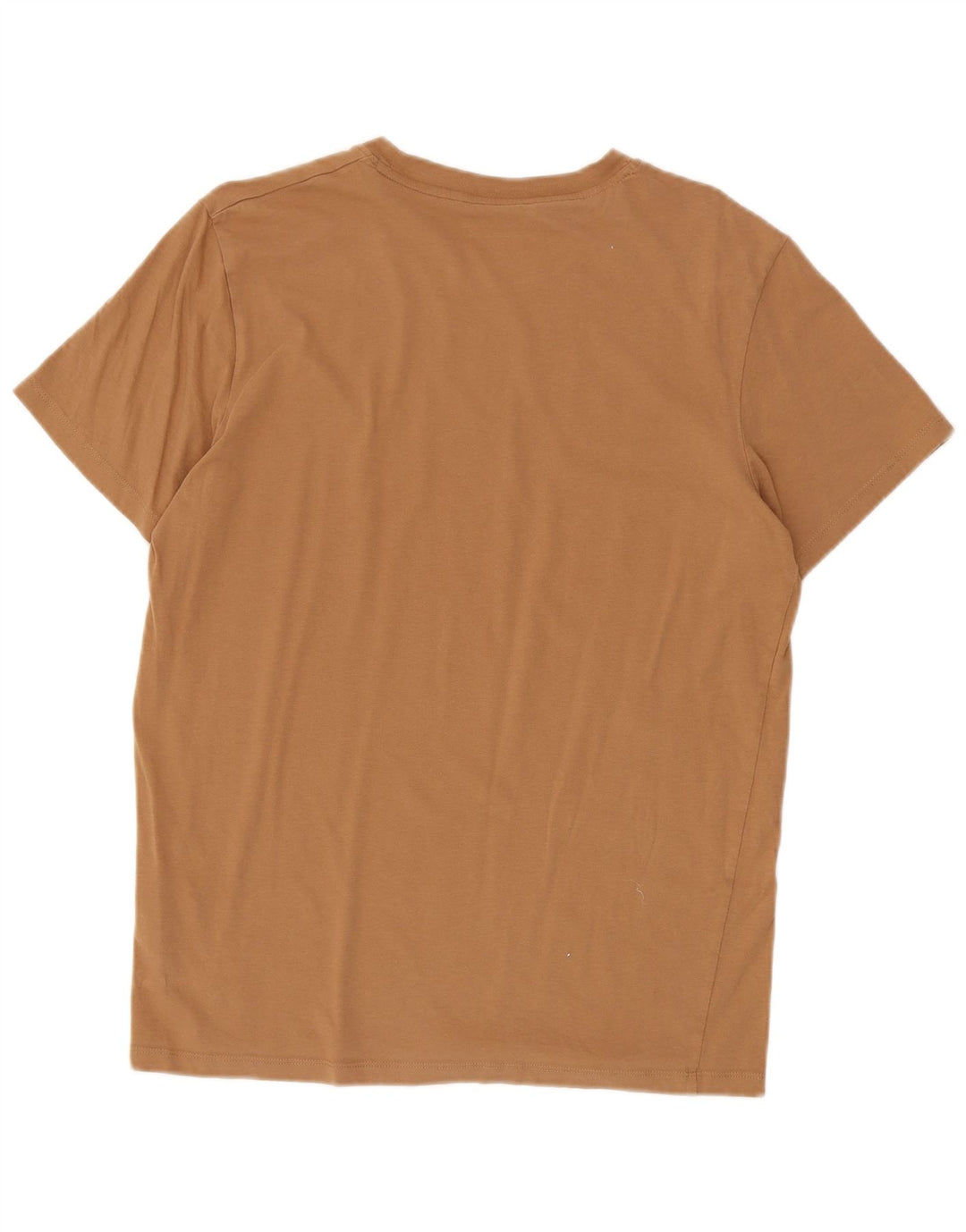 Jack & Jones Mens T-Shirt Top Large Brown Cotton