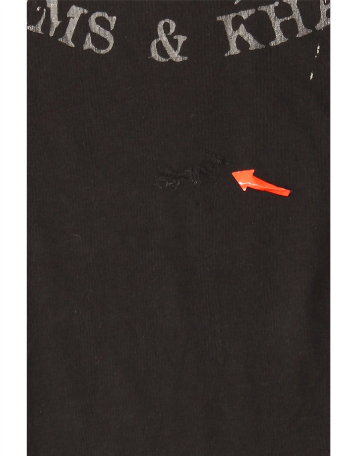 Zu Elements Mens Graphic T-Shirt Top Large Black